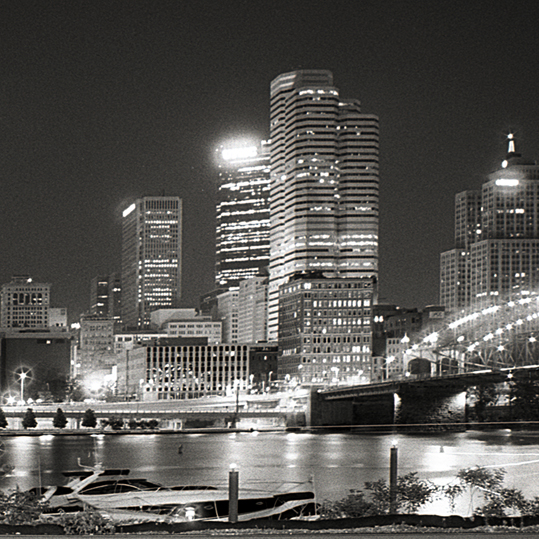 black and white pittsburgh skyline