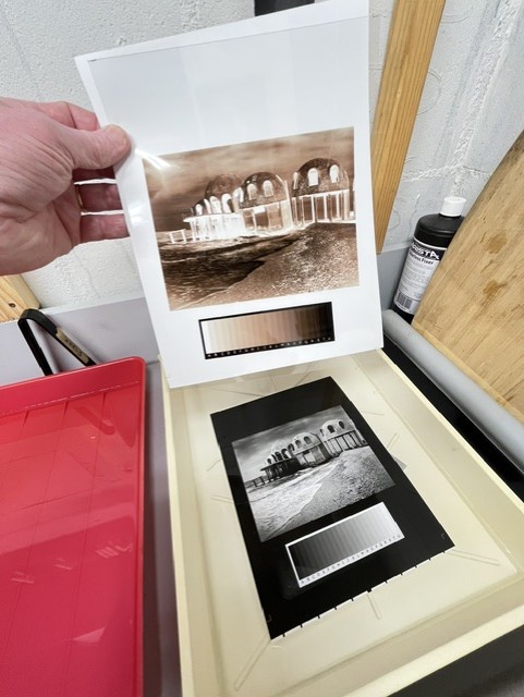First print results from the dye based inkjet negative on silver gelatin paper